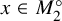 x element of upper M 2 Superscript ring