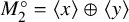 upper M 2 Superscript ring Baseline equals left angle bracket x right angle bracket circled plus left angle bracket y right angle bracket