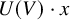 upper U left parenthesis upper V right parenthesis dot x