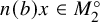 n left parenthesis b right parenthesis x element of upper M 2 Superscript ring