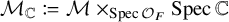 script upper M Subscript double struck upper C Baseline colon equals q script upper M times Subscript upper S p e c script upper O Sub Subscript upper F Baseline upper S p e c double struck upper C