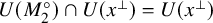 upper U left parenthesis upper M 2 Superscript ring Baseline right parenthesis intersection upper U left parenthesis x Superscript up tack Baseline right parenthesis equals upper U left parenthesis x Superscript up tack Baseline right parenthesis