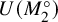 upper U left parenthesis upper M 2 Superscript ring Baseline right parenthesis