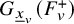 upper G Subscript x underbar Sub Subscript v Baseline left parenthesis upper F Subscript v Superscript plus Baseline right parenthesis