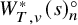upper W Subscript upper T comma v Superscript asterisk Baseline left parenthesis s right parenthesis Subscript n Superscript ring