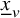 x underbar Subscript v