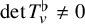 det upper T Subscript v Superscript normal flat Baseline not equals 0