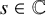s element of double struck upper C