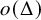 o left parenthesis normal upper Delta right parenthesis