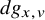 d g Subscript x comma v