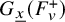 upper G Subscript x underbar Baseline left parenthesis upper F Subscript v Superscript plus Baseline right parenthesis