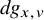 d g Subscript x comma v
