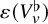 epsilon left parenthesis upper V Subscript v Superscript normal flat Baseline right parenthesis