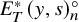 upper E Subscript upper T Superscript asterisk Baseline left parenthesis y comma s right parenthesis Subscript n Superscript ring