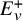 upper E Subscript v Superscript plus