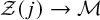 script upper Z left parenthesis j right parenthesis right arrow script upper M