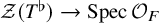 script upper Z left parenthesis upper T Superscript normal flat Baseline right parenthesis right arrow upper S p e c script upper O Subscript upper F