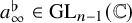 a Subscript infinity Superscript normal flat Baseline element of upper G upper L Subscript n minus 1 Baseline left parenthesis double struck upper C right parenthesis