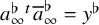 a Subscript infinity Superscript normal flat Superscript t Baseline a overbar Subscript infinity Superscript normal flat Baseline equals y Superscript normal flat