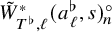 upper W overtilde Subscript upper T Sub Superscript normal flat Subscript comma script l Superscript asterisk Baseline left parenthesis a Subscript script l Superscript normal flat Baseline comma s right parenthesis Subscript n Superscript ring