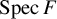 upper S p e c upper F