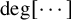 degree left bracket midline horizontal ellipsis right bracket