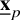 bold x underbar Subscript p
