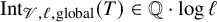 upper I n t Subscript script upper V comma script l comma global Baseline left parenthesis upper T right parenthesis element of double struck upper Q dot log script l