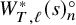 upper W Subscript upper T comma script l Superscript asterisk Baseline left parenthesis s right parenthesis Subscript n Superscript ring