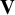 bold upper V