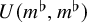 upper U left parenthesis m Superscript normal flat Baseline comma m Superscript normal flat Baseline right parenthesis
