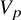 upper V Subscript p