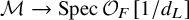 script upper M right arrow upper S p e c script upper O Subscript upper F Baseline left bracket 1 divided by d Subscript upper L Baseline right bracket
