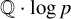 double struck upper Q dot log p