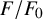 upper F divided by upper F 0