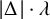 StartAbsoluteValue normal upper Delta EndAbsoluteValue dot lamda