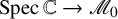 upper S p e c double struck upper C right arrow script upper M 0