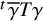 Superscript t Baseline gamma overbar upper T gamma