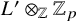 upper L prime circled times Subscript double struck upper Z Baseline double struck upper Z Subscript p
