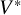 upper V Superscript asterisk