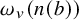 omega Subscript v Baseline left parenthesis n left parenthesis b right parenthesis right parenthesis