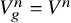 upper V Subscript g Superscript n Baseline equals upper V Superscript n