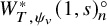upper W Subscript upper T comma psi Sub Subscript v Subscript Superscript asterisk Baseline left parenthesis 1 comma s right parenthesis Subscript n Superscript ring