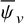 psi overbar Subscript v