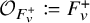 script upper O Subscript upper F Sub Subscript v Sub Superscript plus Baseline colon equals q upper F Subscript v Superscript plus