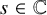 s element of double struck upper C