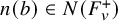 n left parenthesis b right parenthesis element of upper N left parenthesis upper F Subscript v Superscript plus Baseline right parenthesis