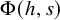 normal upper Phi left parenthesis h comma s right parenthesis