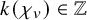 k left parenthesis chi Subscript v Baseline right parenthesis element of double struck upper Z