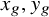 x Subscript g Baseline comma y Subscript g Baseline